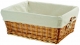 CE 97 H Cassettina Piccola in vimini naturale con fodera (cm. 41x31xh19)