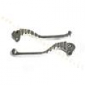ART.5027 Coppia LEVA FRENO e FRIZIONE VESPA 50-125 PRIMAVERA ET3- PX  sagomate in alluminio cromato