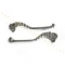 ART.5027 Coppia LEVA FRENO e FRIZIONE VESPA 50-125 PRIMAVERA ET3- PX  sagomate in alluminio cromato