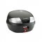 ART. K35NT NEW BAULETTO PER MOTO   lt. 35 nero goffrato con catadiottri trasparenti, completo di piastra K628