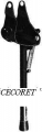 ART.68 Cavalletto  supplementare ruota posteriore Vespa PK CROMATO NERO