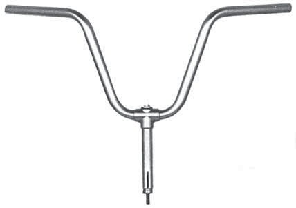 ART.360 Manubrio per Ciao PX, canotto  mm. 21 For Ciao PX, sterring pipe  mm. 21