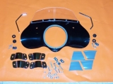 ART.237 Cupolino Lambretta LI 3/S - Flyscreen Colori: bianco - nero - rosso - blu completo di attacchi