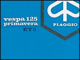 ART.LM39-Manuali uso e manutenzione  Vespa 125 Primavera ET3 (1976)