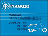 ART.LM40-Manuali uso e manutenzione  Vespa PX 125E - PX150E -PX 200E Arcobaleno (1983)