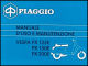 ART.LM40-Manuali uso e manutenzione  Vespa PX 125E - PX150E -PX 200E Arcobaleno (1983)