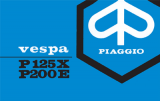 ART.LM43-Manuali uso e manutenzione  Vespa P125X - P200E (anno 1977)
