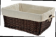 CE 99 M Cassettina Grande in vimini marrone con fodera (cm. 47x37xh21)