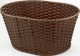 CE 90 M Cesto in Ecopelle tondo marrone (misure cm. 39x28xh19)