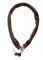 LU 69 M  Lucchetto a catena 80 cm x 5 mm rivestito in Pelle Marrone