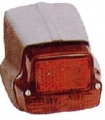 ART.1760 FANALE POSTERIORE COMPLETO CON GUARNIZIONE CARCASSA IN ALLUMINIO NATURALE VESPA 50 1^SERIE DAL 1963