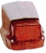 ART.1760 FANALE POSTERIORE COMPLETO CON GUARNIZIONE CARCASSA IN ALLUMINIO NATURALE VESPA 50 1^SERIE DAL 1963