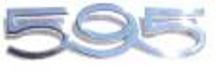 ART.A039 SCRITTA ANTERIORE ''595'' PER 500 ABARTH mis.mm.58(media) ART.A039 SCRITTA ANTERIORE ''595'' PER 500 ABARTH mis.mm.58(media)