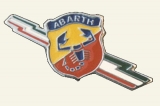 ART.A063	Stemma Abarth lampo tricolore smaltato per parafanghi posteriori