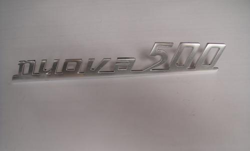 ART.C108 SCRITTA POSTERIORE IN METALLO "NUOVA 500" PER FIAT 500 F e D ART.C108 SCRITTA POSTERIORE IN METALLO "NUOVA 500" PER FIAT 500 F e D