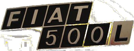 ART.5/15 SCRITTA POSTERIORE IN METALLO "FIAT 500 L" ART.5/15 SCRITTA POSTERIORE IN METALLO "FIAT 500 L"