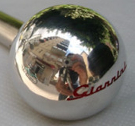 ART.G118 POMELLO PER LEVA CAMBIO IN ALLUMINIO LUCIDO PER FIAT 500 GIANNINI ART.G118 POMELLO PER LEVA CAMBIO IN ALLUMINIO LUCIDO PER FIAT 500 GIANNINI