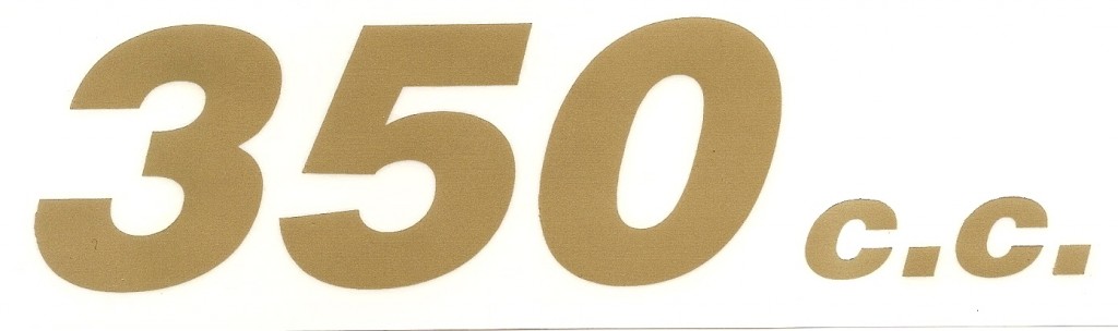 CC350 ADESIVO CILINDRATA 350cc per Benelli Motobi ecc. CC350 ADESIVO CILINDRATA 350cc per Benelli Motobi ecc.
