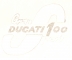 DU 40  ADESIV0 DUCATI 100 GRAN SPORT