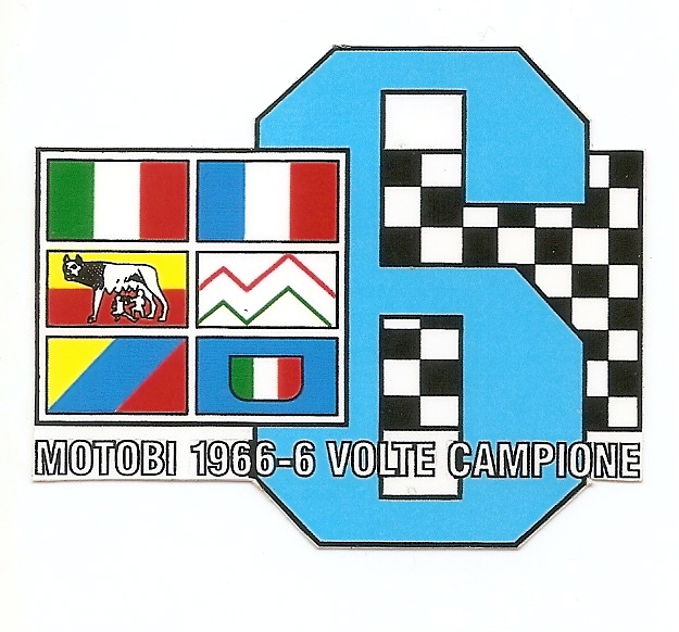 MT18 ADESIVO MOTOBI 1966-6volte campione MT18 ADESIVO MOTOBI 1966-6volte campione