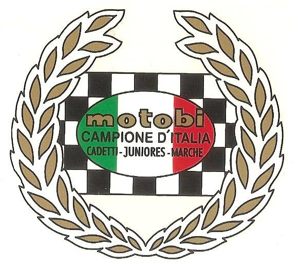 MT31 ADESIVO MOTOBI Campione d'italia-Cadetti-Juniores-Marche