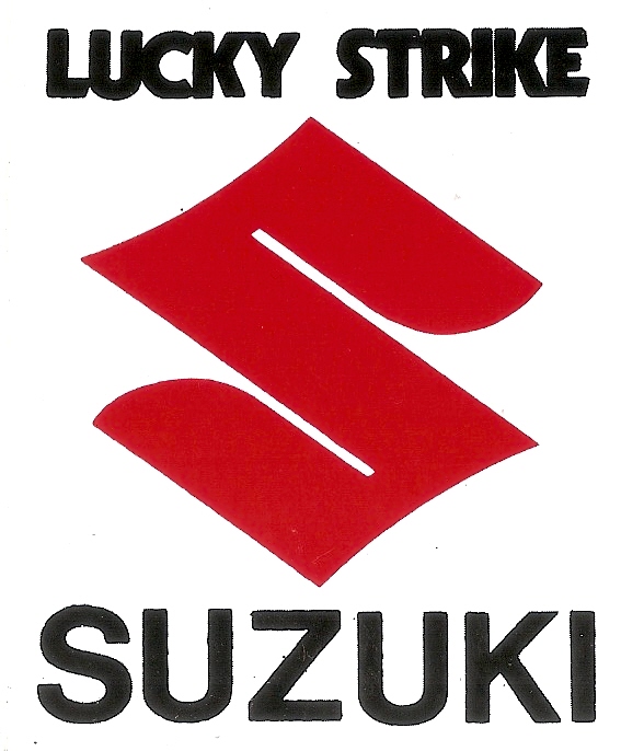 SU 01 ADESIVO SUZUKI LUCKY STRIKE