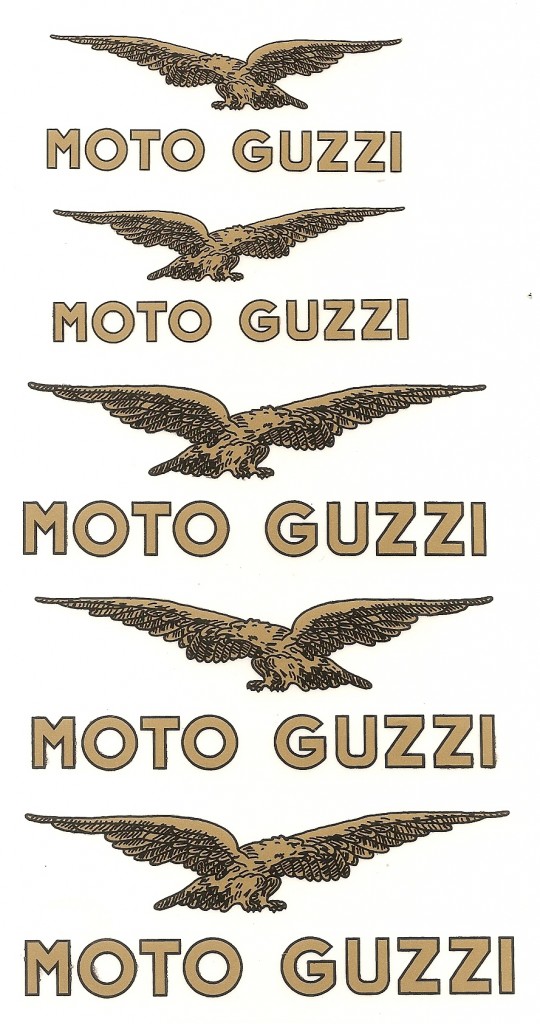 MG06 ADESIVO MOTO GUZZI kit 5 pezzi