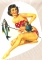 10  Adesivo '' PIN UP '' originale ad acqua PESCATRICE