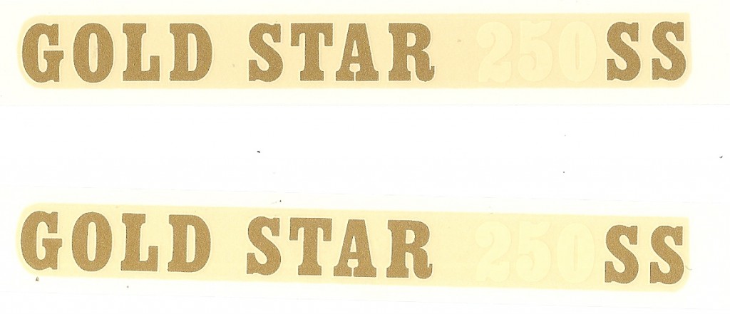BS31 ADESIVO BSA GOLDSTAR 250 SIDECAR(LA COPPIA)