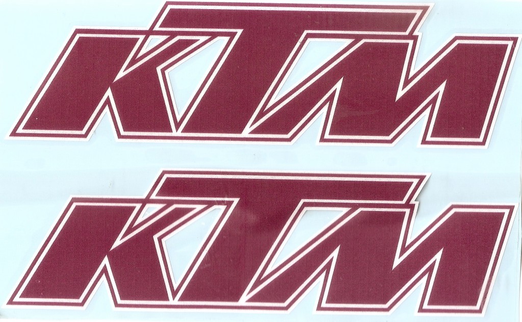 KT05BIS  ADESIVO KTM(la coppia)