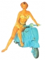 PG19 ADESIVO VESPA  ''PIN UP ''ad acqua