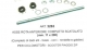 ART.3263 ASSE RUOTA ANTERIORE COMPLETO SCATOLATO (mm.11 x 200 )completo di dadi alti-bassi-coni-rondelle e gabbie  per ciclomotori-scooter ZIP