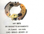 ART.5573-SERIE MASSETTE AVVIAMENTO n 2 pezzi con molle-CIAO -BRAVO-BOXER-SI'