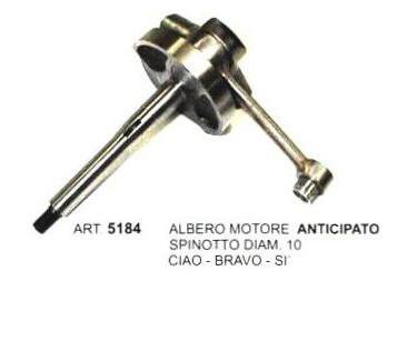 ART.5184 ALBERO MOTORE ANTICIPATO SPINOTTO diam.10 mm. SI' -CIAO-BRAVO ART.5184 ALBERO MOTORE ANTICIPATO SPINOTTO diam.10 mm. SI' -CIAO-BRAVO