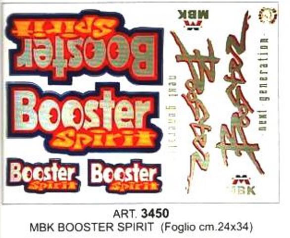 ART.3450 KIT ADESIVI MBK BOOSTER SPIRIT (FOGLIO cm.25X35) ART.3450 KIT ADESIVI MBK BOOSTER SPIRIT (FOGLIO cm.25X35)