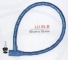 LU 55 B Lucchetto Pitone doppio blindo  Trendy 80 cm x 18 mm blu