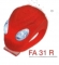 ART.FA 31 R Fanalino in silicone UFO rosso anteriore con 2 Super Led bianco (batt.incl.)