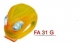ART.FA 31 G Fanalino in silicone UFO giallo anteriore con 2 Super Led bianco (batt.incl.)