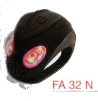 ART.FA 32 N Fanalino in silicone UFO nero posteriore con 2 Super Led rosso (batt.incl.) ART.FA 32 N Fanalino in silicone UFO nero posteriore con 2 Super Led rosso (batt.incl.)