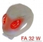 ART.FA 32 W Fanalino in silicone UFO bianco posteriore con 2 Super Led rosso (batt.incl.)