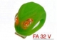 ART.FA 32 V Fanalino in silicone UFO verde  posteriore con 2 Super Led rosso (batt.incl.)