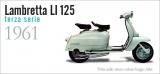 Art. E 115/C  Lambretta LI 125 - 3a Serie    Prima versione 1962    Impianto elettrico (stop 1 cavo)