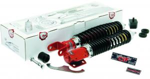 KIT AMMORTIZZATORI ANTERIORI E POSTERIORI " SPORT TUNING " VESPA PX KIT AMMORTIZZATORI ANTERIORI E POSTERIORI " SPORT TUNING " VESPA PX