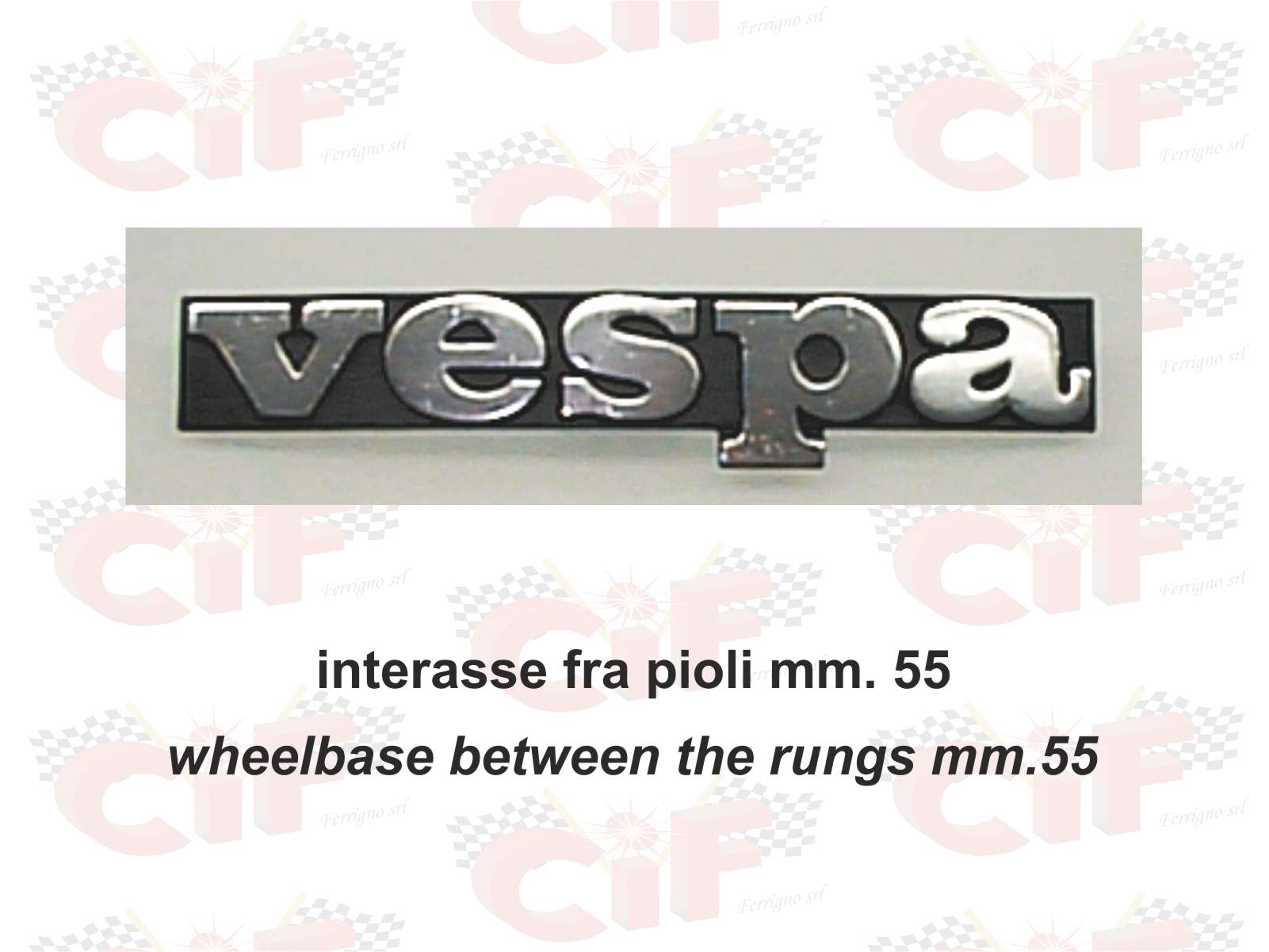 TARGHETTA "VESPA" X SCUDO ANTERIORE VESPA PK-PK XL Art.6100 TARGHETTA "VESPA" X SCUDO ANTERIORE VESPA PK-PK XL Art.6100